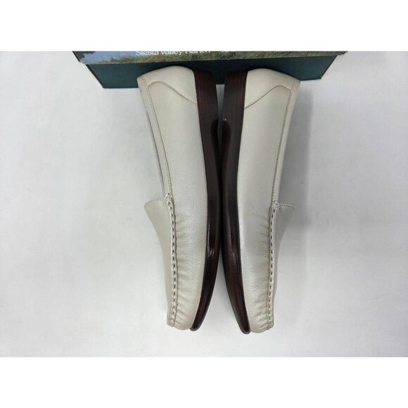 SAS SAN ANTONIO SHOES SIMPLIFY PEARL BONE LEATHER COMFORT LOAFER WOMENS 12 S EUC - Picture 8 of 9